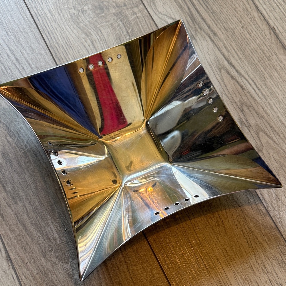 Rare Vintage 70’s Lino Sabattini Italian Silver tray centerpiece